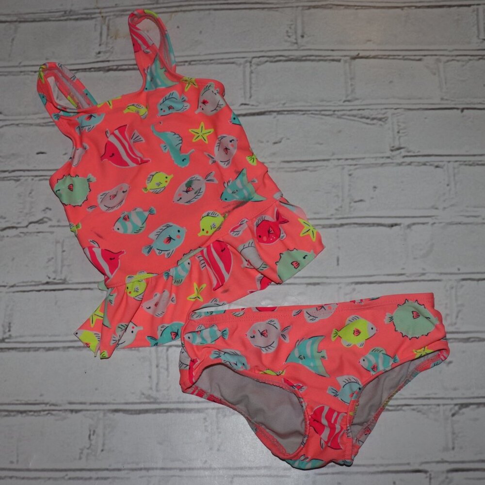 🐠👙✨ Carter’s Toddler Swimsuit · Sea Creature Print · Size 24M